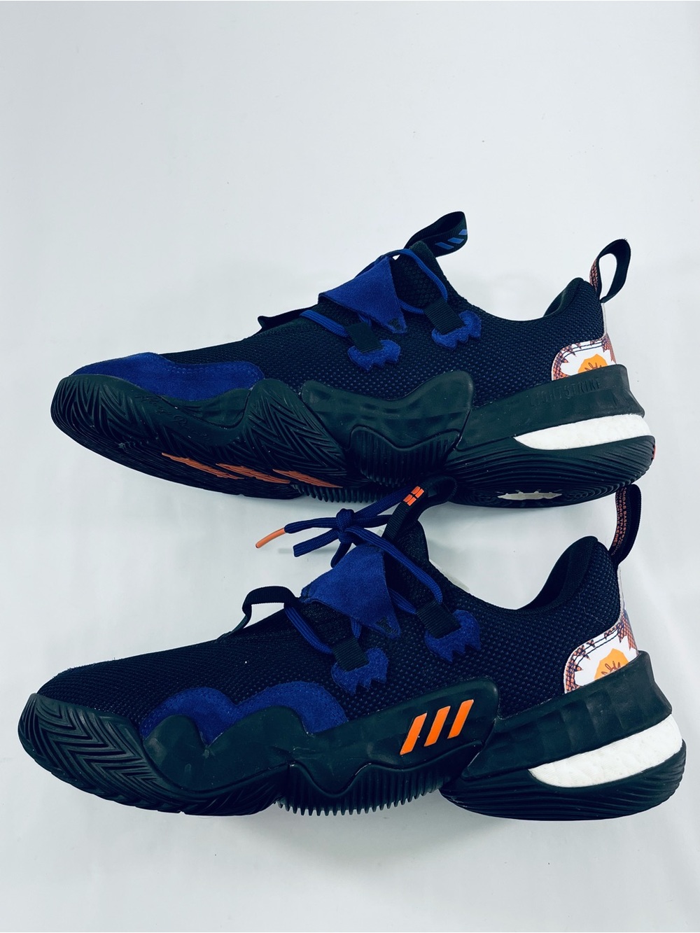 Adidas Rayford Signature # GZ4627 Purple Black Orange Men’s 10 Basketball Shoes